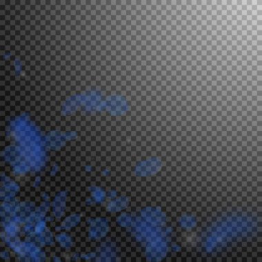 Koyu mavi çiçek yaprakları dökülüyor. Şekil olarak roma