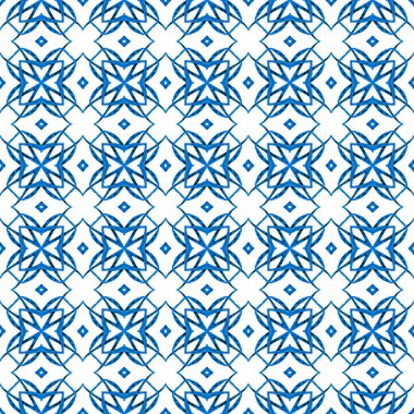 Madalyon pürüzsüz desen. Mavi lekesiz boho 