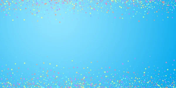 Festive confetti. Celebration stars. Colorful star — Stock Vector