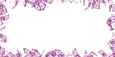 Avrupa Birliği Euro notları düşüyor. Kirli EUR faturaları