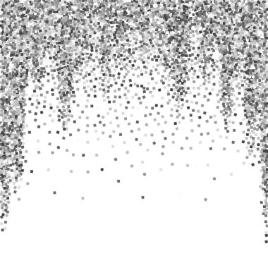 Gümüş parıltılı, ışıl ışıl, konfeti. Scattere