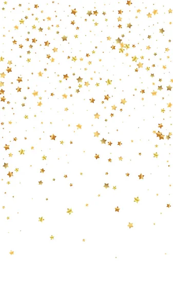 Gold stars random luxury sparkling confetti. Scatt — Stock Vector