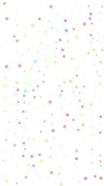 Fevkalade bir konfeti. Kutlama yıldızları. Birlikte