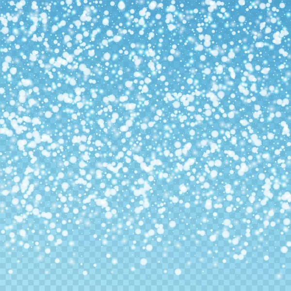 Belle chute de neige fond de Noël. Subtl — Image vectorielle