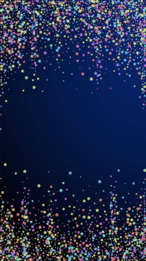 Şenlikli, cesur konfeti. Kutlama yıldızları. Renkli