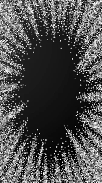 Silver glitter luxury sparkling confetti. Scattere — Stock Vector