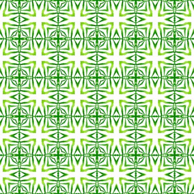 Sembol suluboya deseni. Yeşil inanılmaz boho 