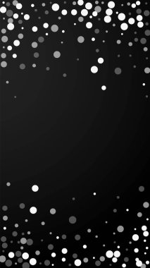 Beyaz noktalar Noel arkaplanı. İnce uçan sno