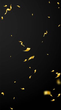 Flamalar ve konfeti. Altın sarısı süslemeler ve 