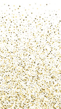 Altın üçgenler, ışıl ışıl konfeti. Scattere