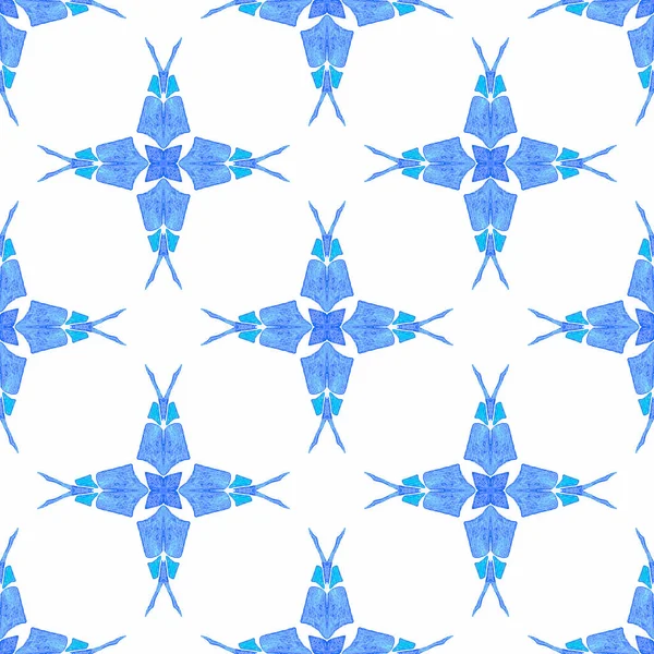 Organische tegels. Blauw perfecte boho chique zomer — Stockfoto