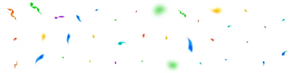 Streamers y confeti. Coloridas serpentinas oropel — Vector de stock