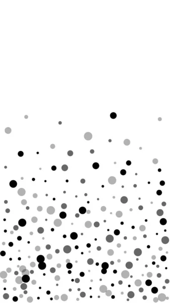 Des points noirs éparpillés au hasard. Dispersion des points sombres — Image vectorielle