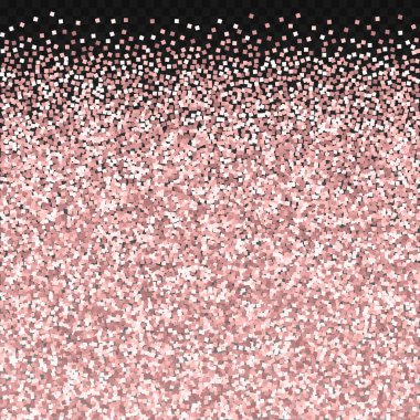 Pembe altın parıltılı lüks konfeti. Scatt.