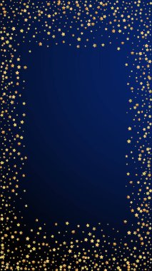 Altın yıldızlı, ışıl ışıl konfeti. Dağınık zm