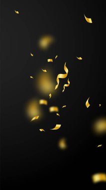 Flamalar ve konfeti. Altın sarısı süslemeler ve 