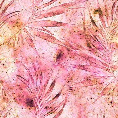 Egzotik, pürüzsüz desen. Moda el çizimi 