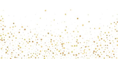 Altın yıldızlı, pırıl pırıl lüks konfeti. Scatt.