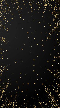 Şenlikli, zarif konfeti. Kutlama yıldızları. Altın 