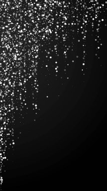 Yılbaşı arka planında rastgele beyaz noktalar. İnce sinek.