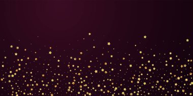 Altın yıldızlı, pırıl pırıl lüks konfeti. Scatt.