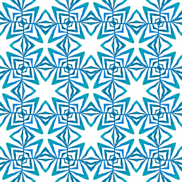 Ручная роспись акварели границы. Синий — стоковое фото