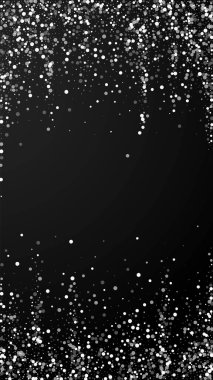 Yılbaşı arka planında rastgele beyaz noktalar. İnce sinek.