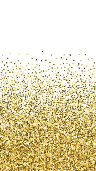 Confettis étincelants de luxe aux paillettes d'or. Éparpillé — Image vectorielle