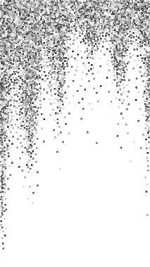 Gümüş parıltılı, ışıl ışıl, konfeti. Scattere