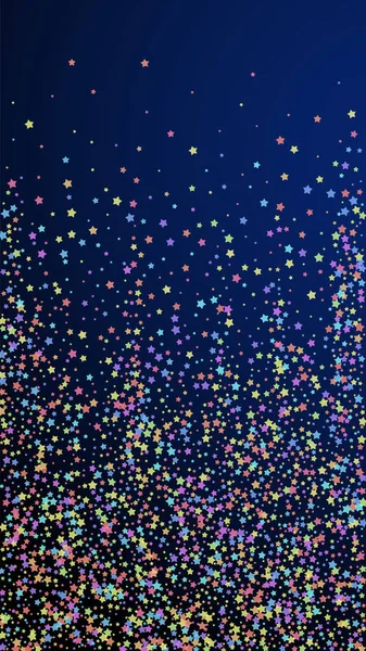 Confettis radieux festifs. Des stars de la fête. Couleur — Image vectorielle