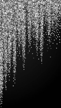 Gümüş parıltılı, ışıl ışıl, konfeti. Scattere