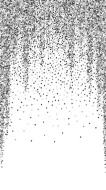 Yuvarlak gümüş parıltılı, ışıltılı konfeti. Kare