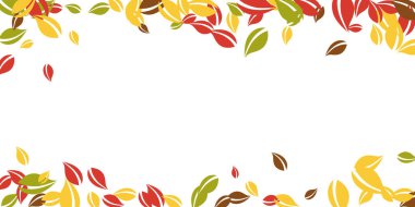 Sonbahar yaprakları dökülüyor. Kırmızı, sarı, yeşil, kahverengi c