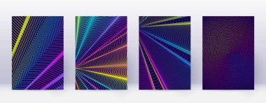 Sanat kartı. Soyut çizgiler modern broşür 