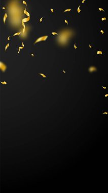 Flamalar ve konfeti. Altın sarısı süslemeler ve 