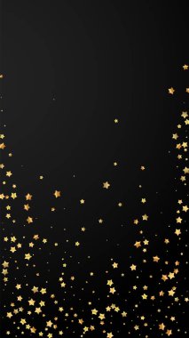 Altın yıldızlı, pırıl pırıl lüks konfeti. Scatt.