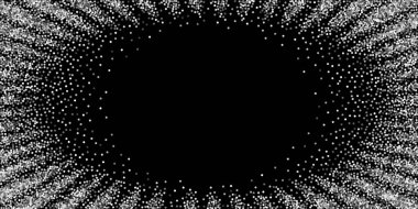 Yuvarlak gümüş parıltılı, ışıltılı konfeti. Kare