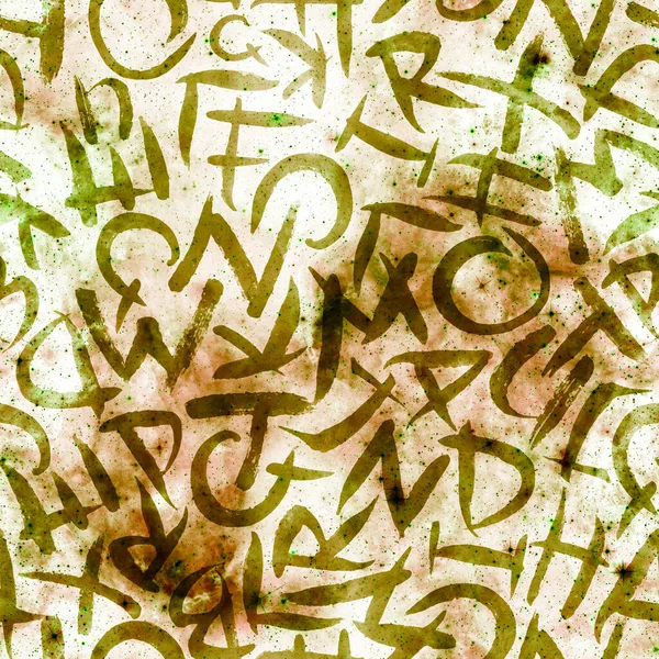 Letters seamless pattern. Fashion hand drawn 