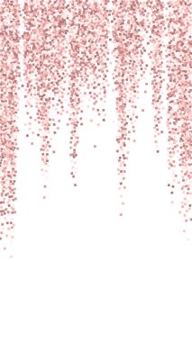 Pembe altın parıltılı lüks konfeti. Scatt.