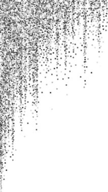 Gümüş parıltılı, ışıl ışıl, konfeti. Scattere