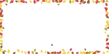 Sonbahar yaprakları dökülüyor. Kırmızı, sarı, yeşil, kahverengi c