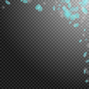 Turkuaz çiçek yaprakları dökülüyor. Kendinden geçmiş bir romantik.