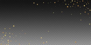 Altın yıldızlı, pırıl pırıl lüks konfeti. Scatt.