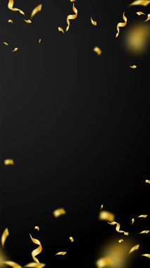 Flamalar ve konfeti. Altın sarısı süslemeler ve 