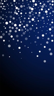 Beyaz noktalar Noel arkaplanı. İnce uçan sno