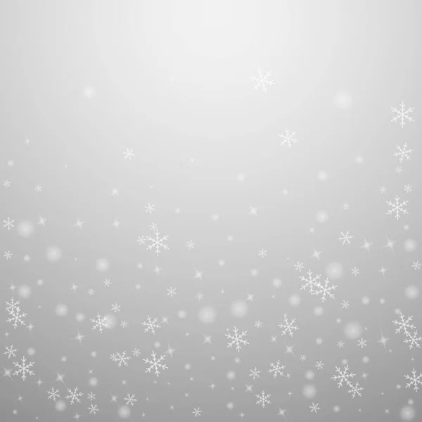 Oszczędne świecące tło świąteczne śniegu. Subtelne f — Wektor stockowy