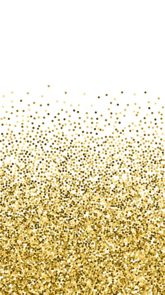 Glitter oro rotondo lusso coriandoli scintillanti. Scat — Vettoriale Stock