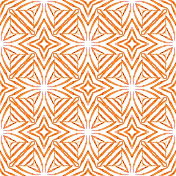 Mozaik zökkenőmentes minta. Narancs kellemes boho — Stock Fotó