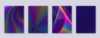 Sanat kartı. Soyut çizgiler modern broşür 