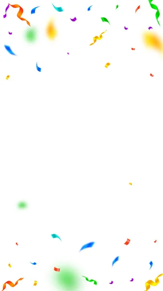 Streamers et confettis. Serpentins colorés tinsel — Image vectorielle